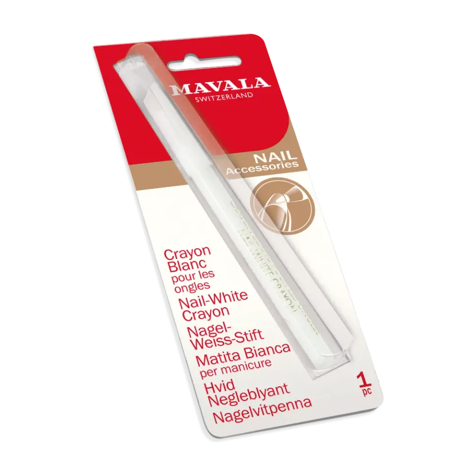 Mavala Nail-White Pencil hvit neglepenn fransk
