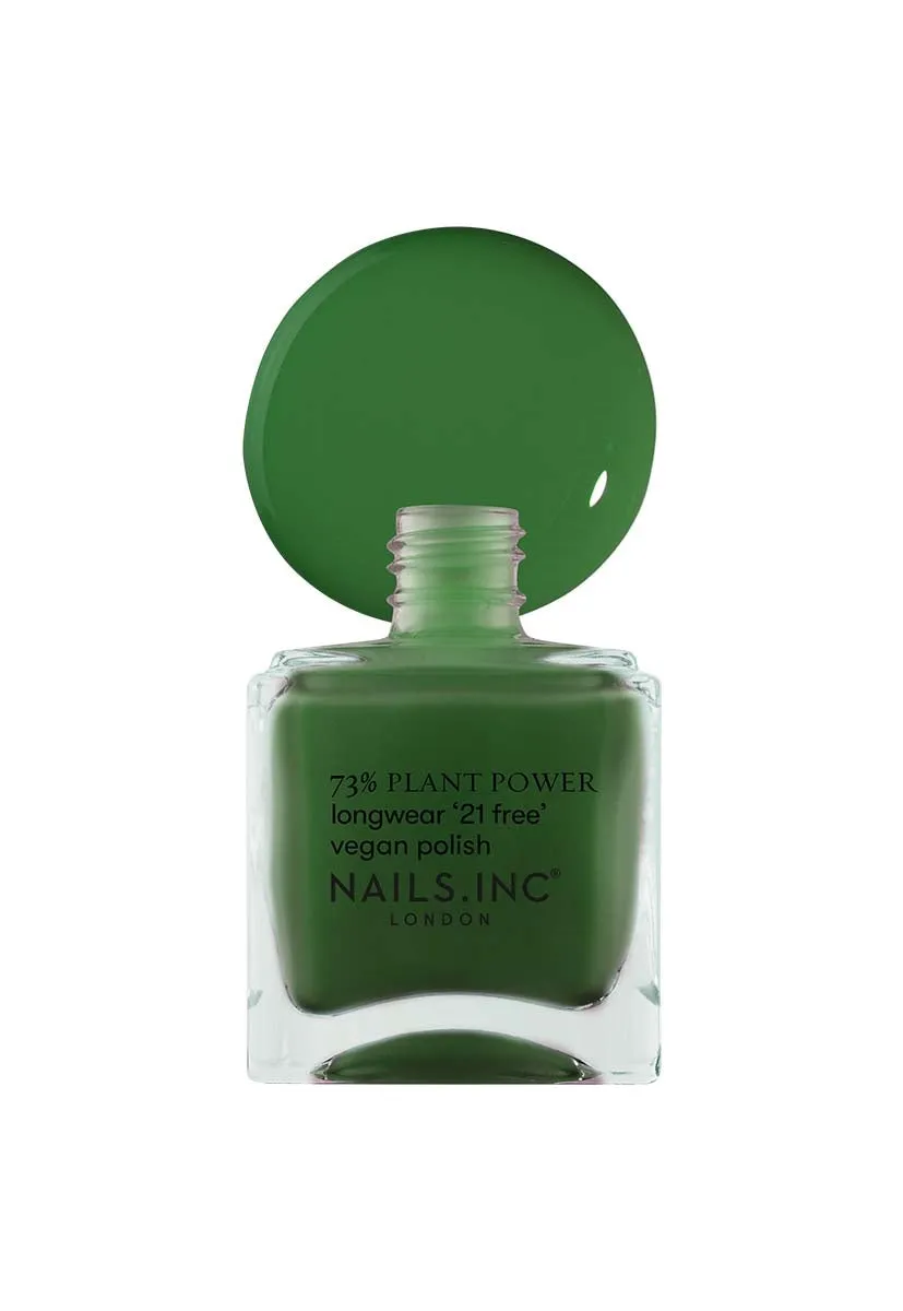 Nails Inc Plant Power Wipe The Slate Green neglelakk grønn