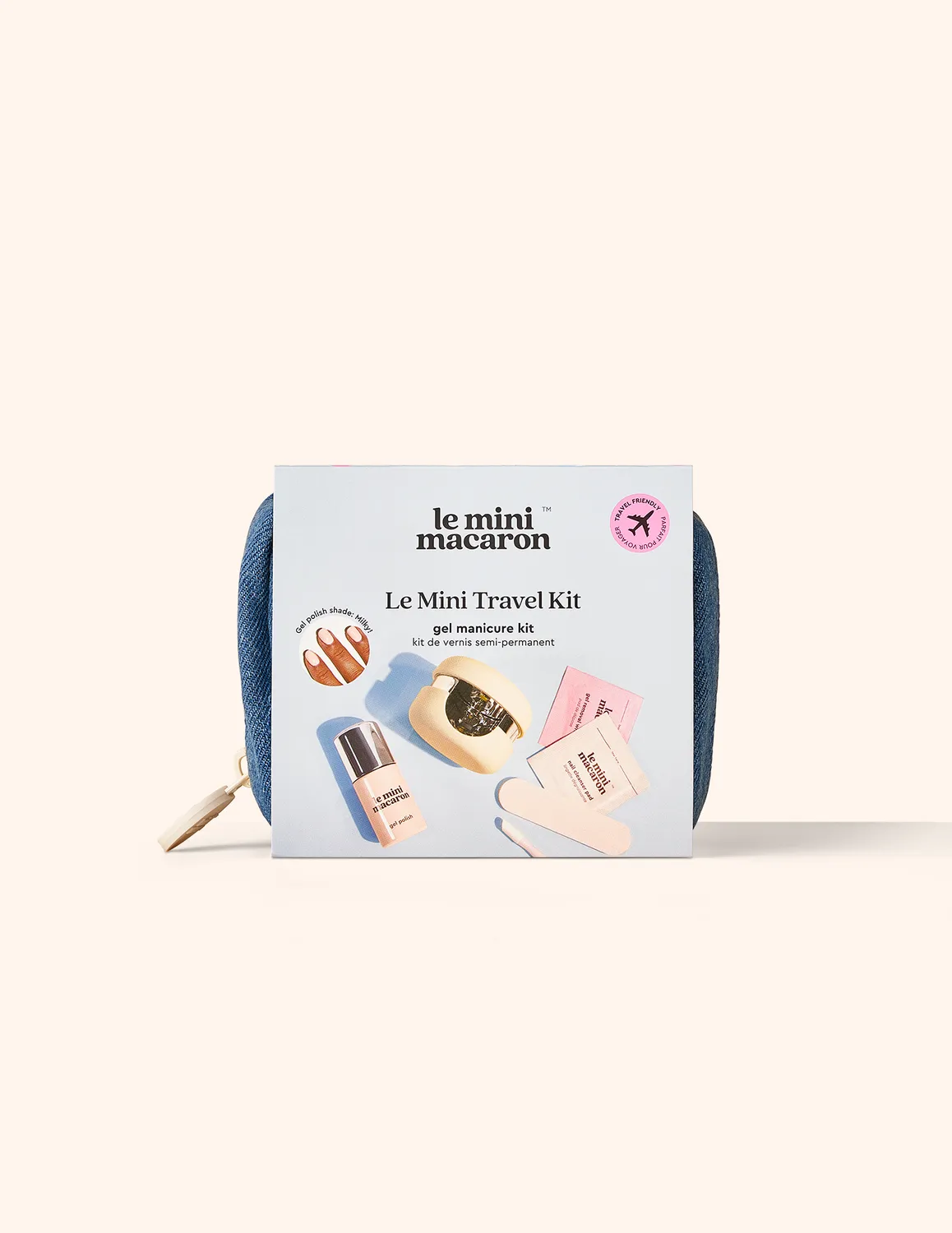 Le Mini Macaron Travel gelmanikyrkit Milky reisesett