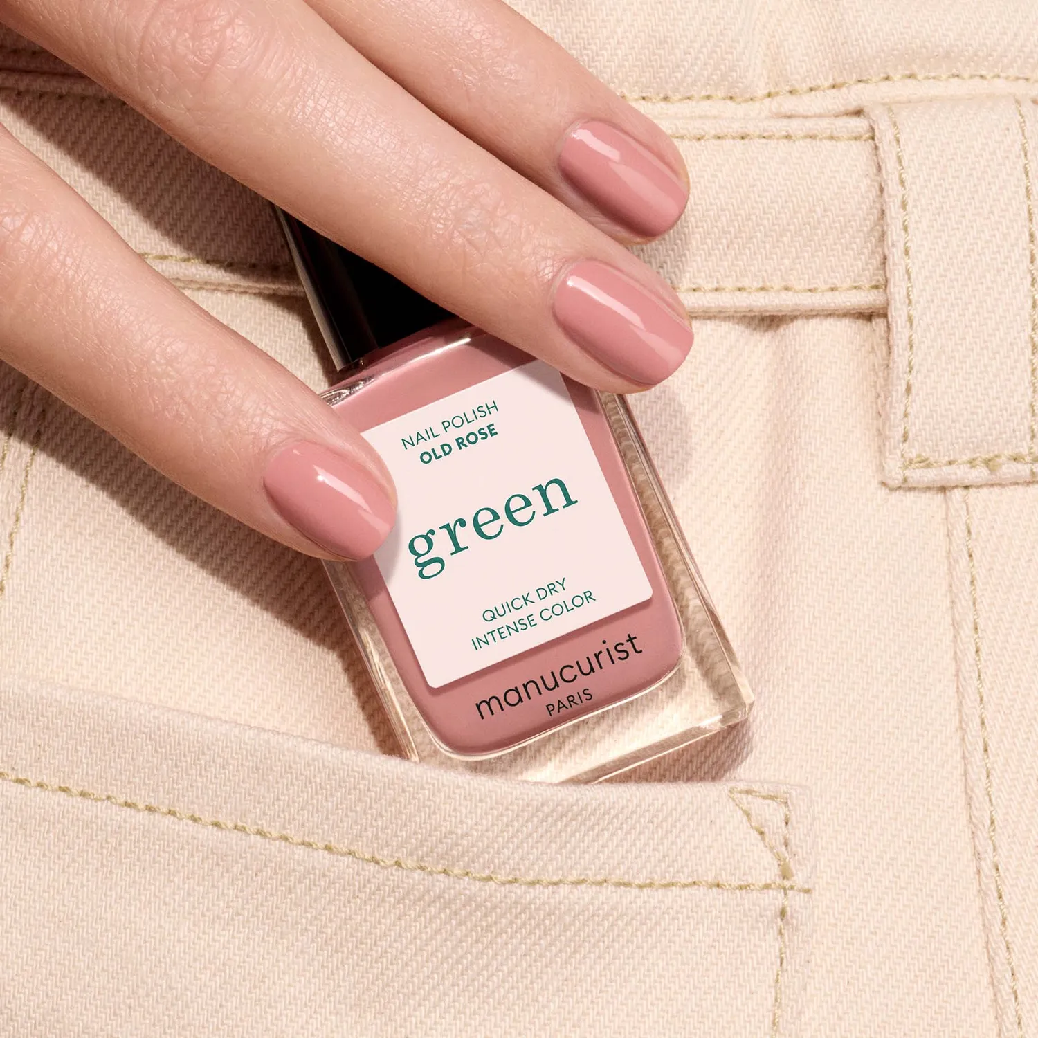 Manucurist Green Old Rose neglelakk pudderrosa