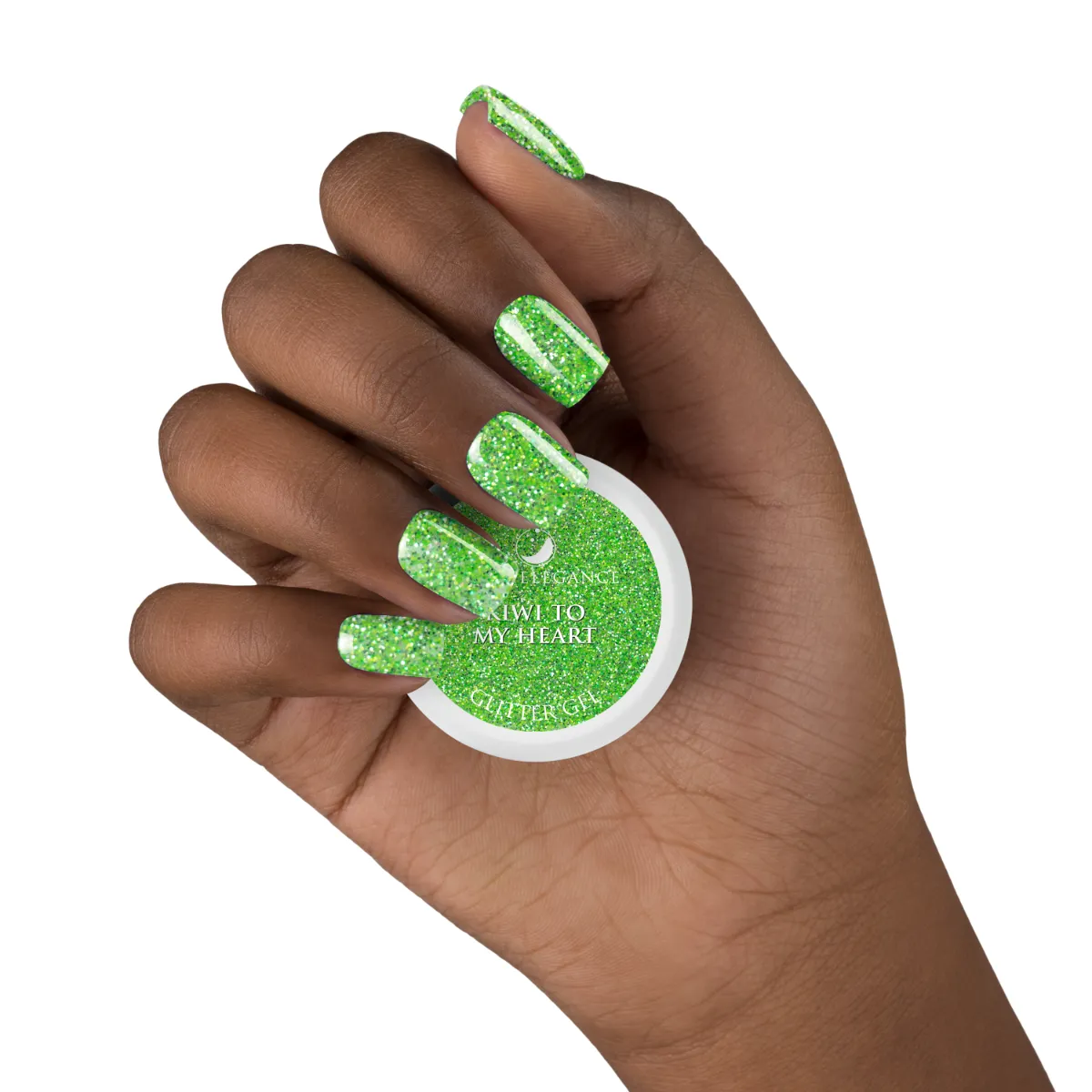 Light Elegance Kiwi to My Heart glittergel 10 ml limegrønn