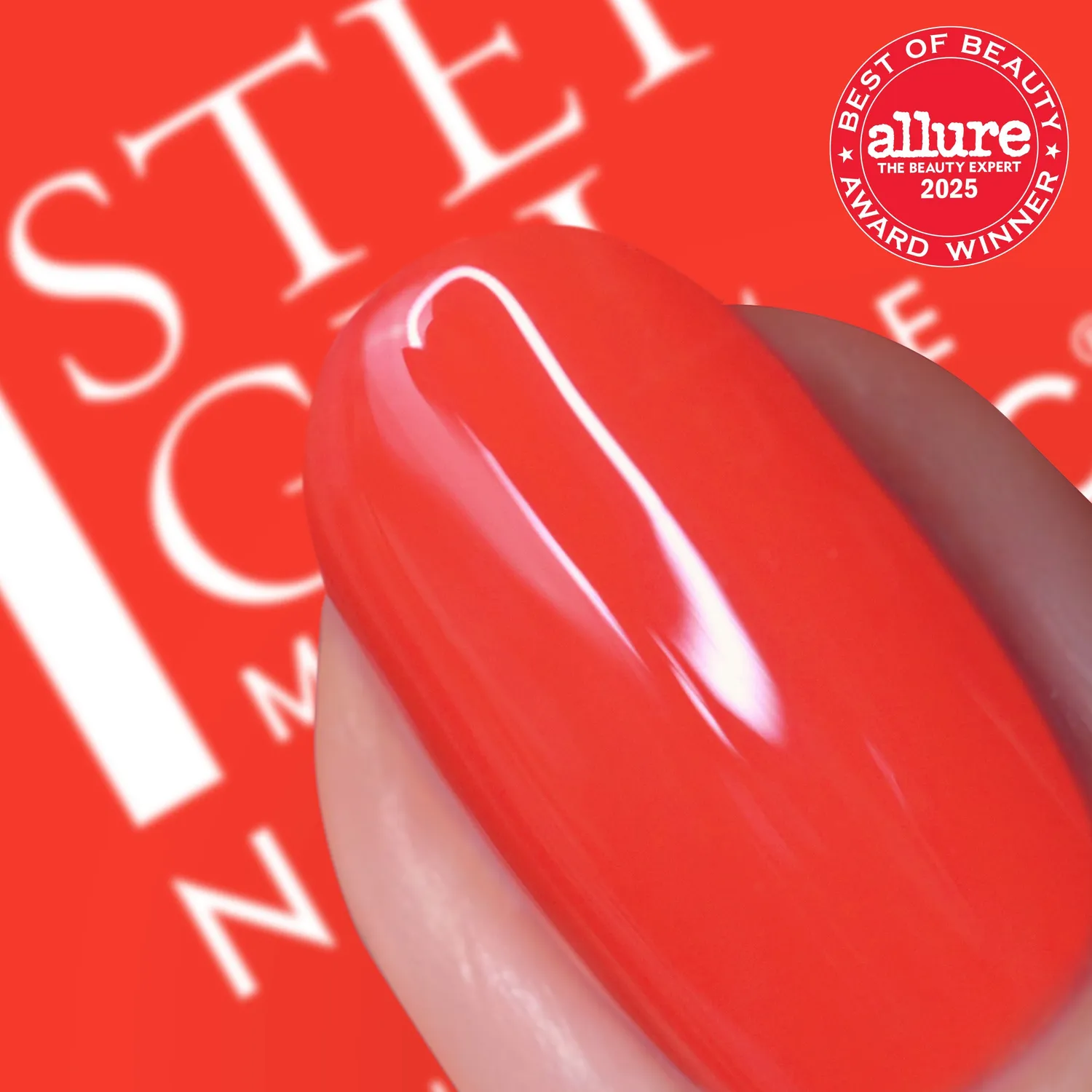 Nails Inc It's Topless Jennifer neglelakk rød 1-step