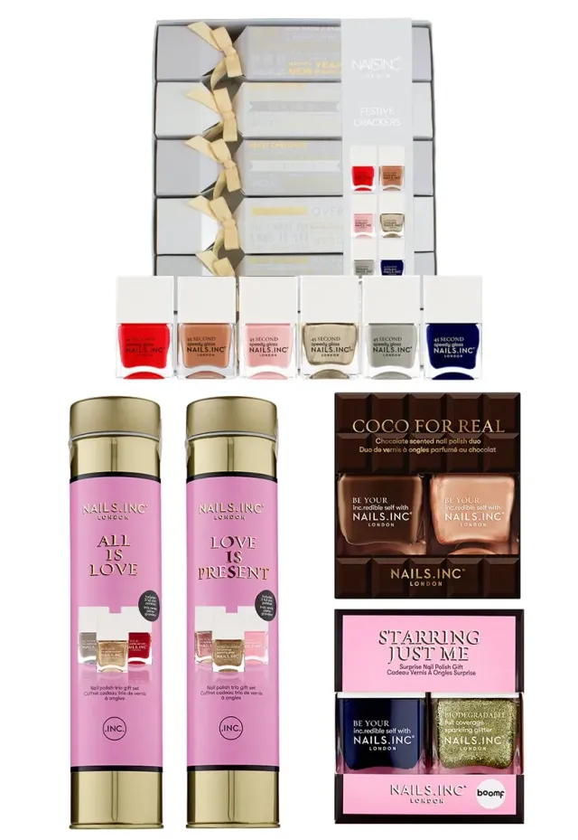 Nails Inc Festive Love neglelakksett 16 deler gave