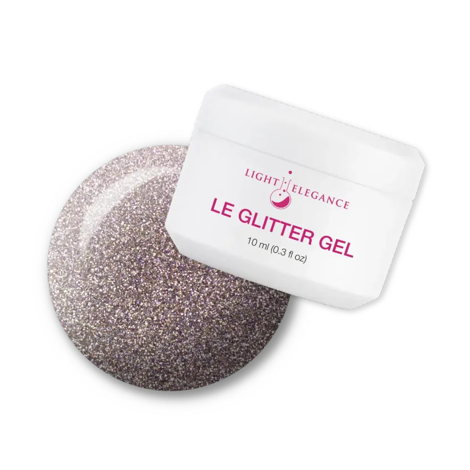 Light Elegance Pop the Bubbly glittergel 10 ml champagne