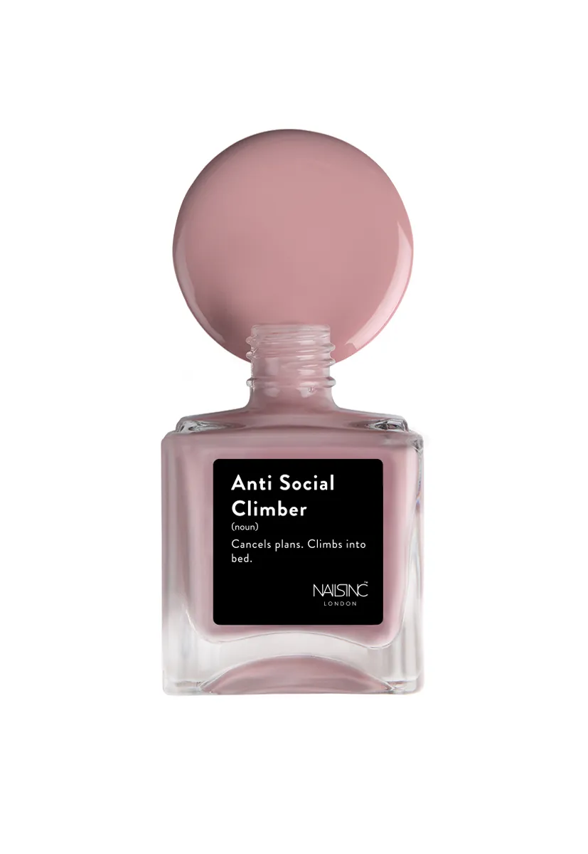 Nails Inc Anti-Social Climber neglelakk rosa vegan