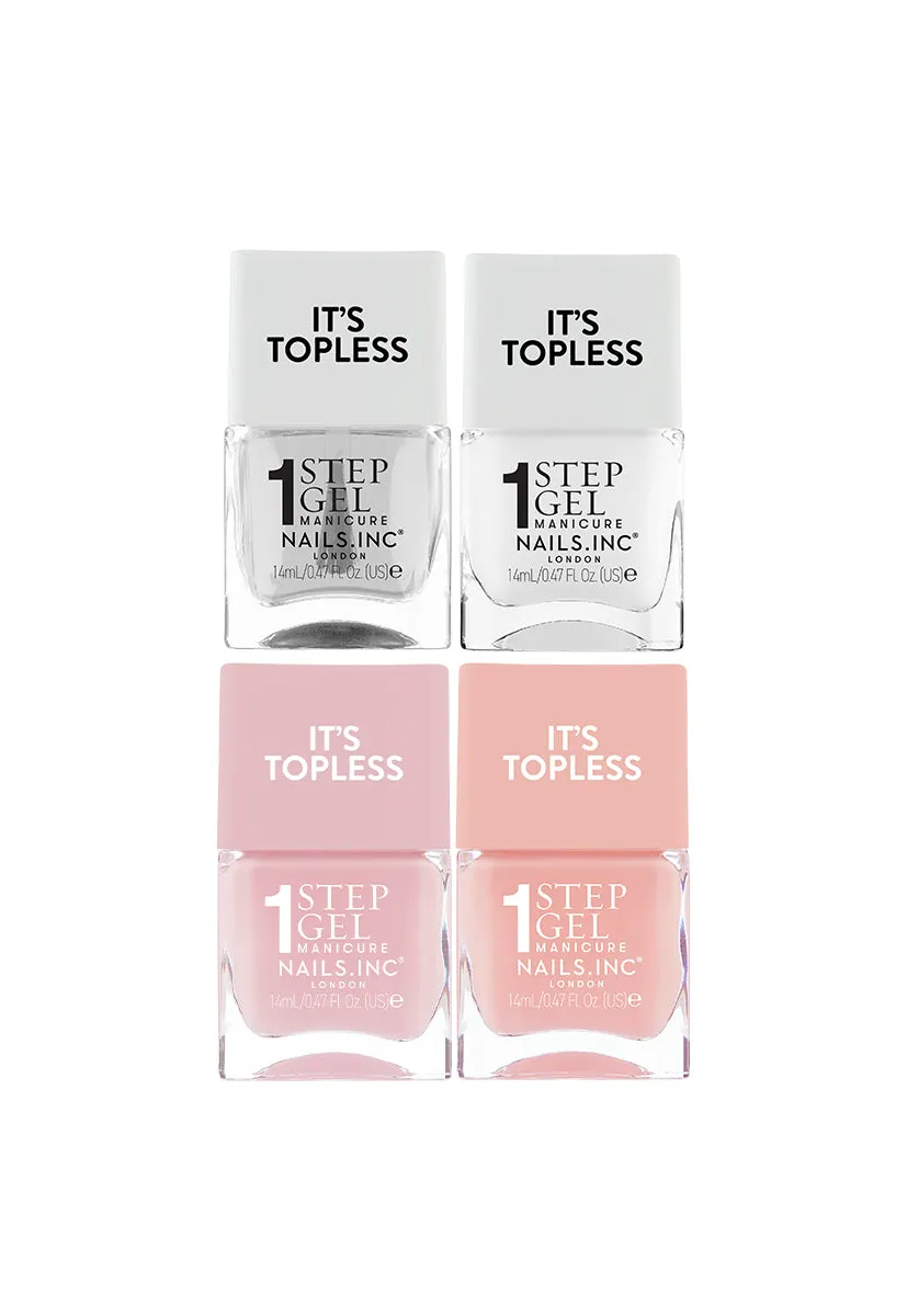 Nails Inc It’s Topless neglelakk 4-pk hurtigtørkende