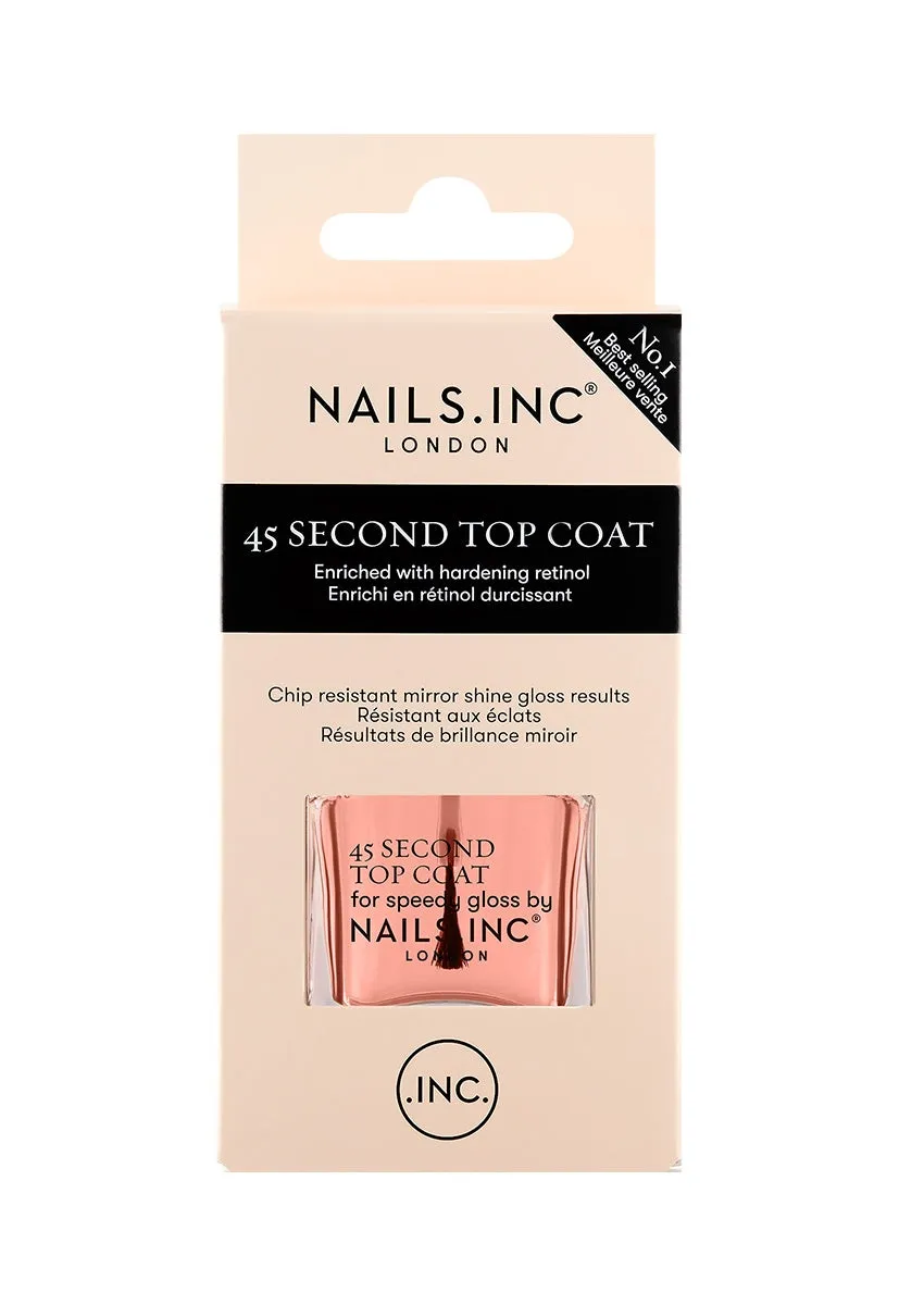 Nails Inc Retinol 45 Second topplakk hurtigtørkende klar