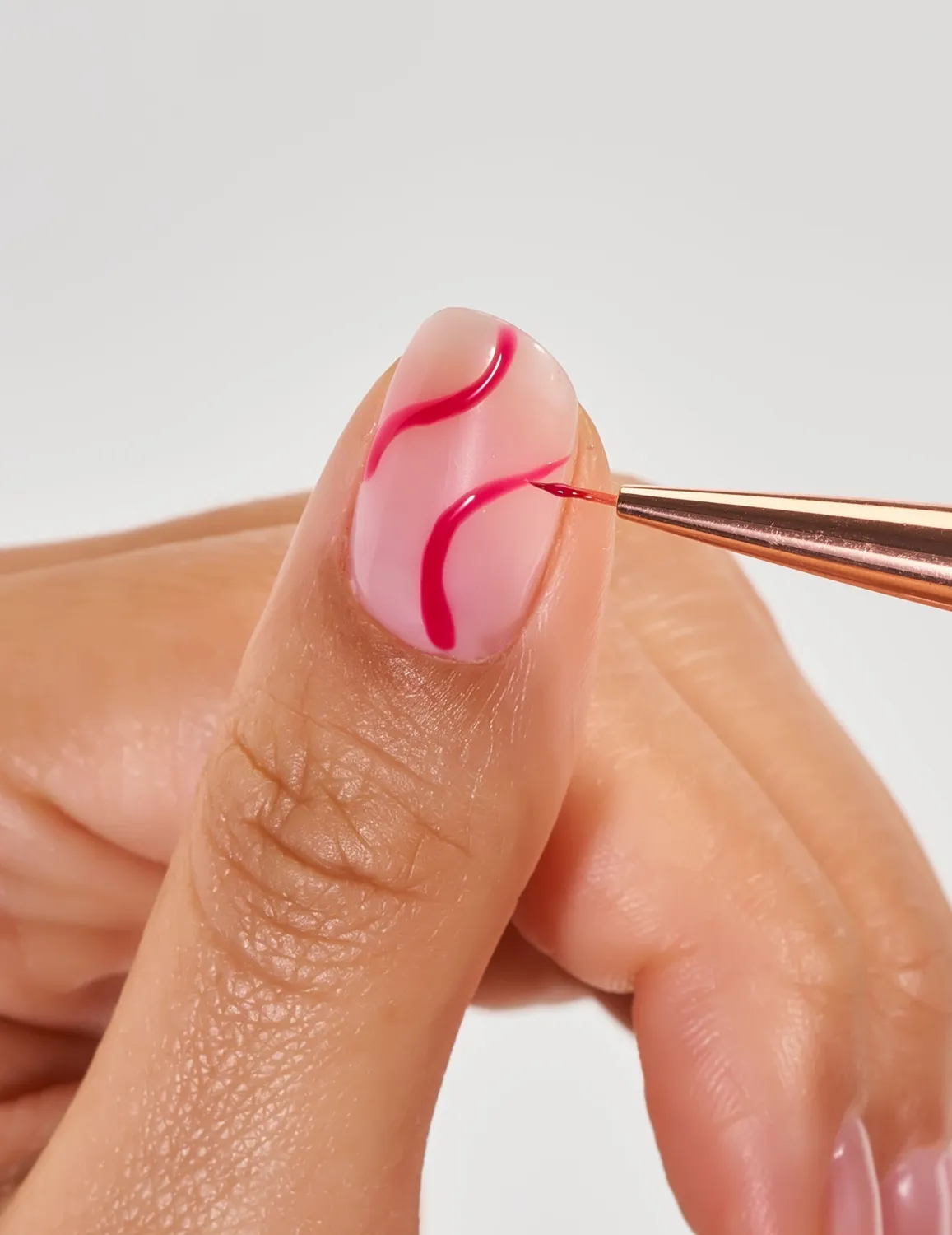 Le Mini Macaron Le Liner neglebørste striper
