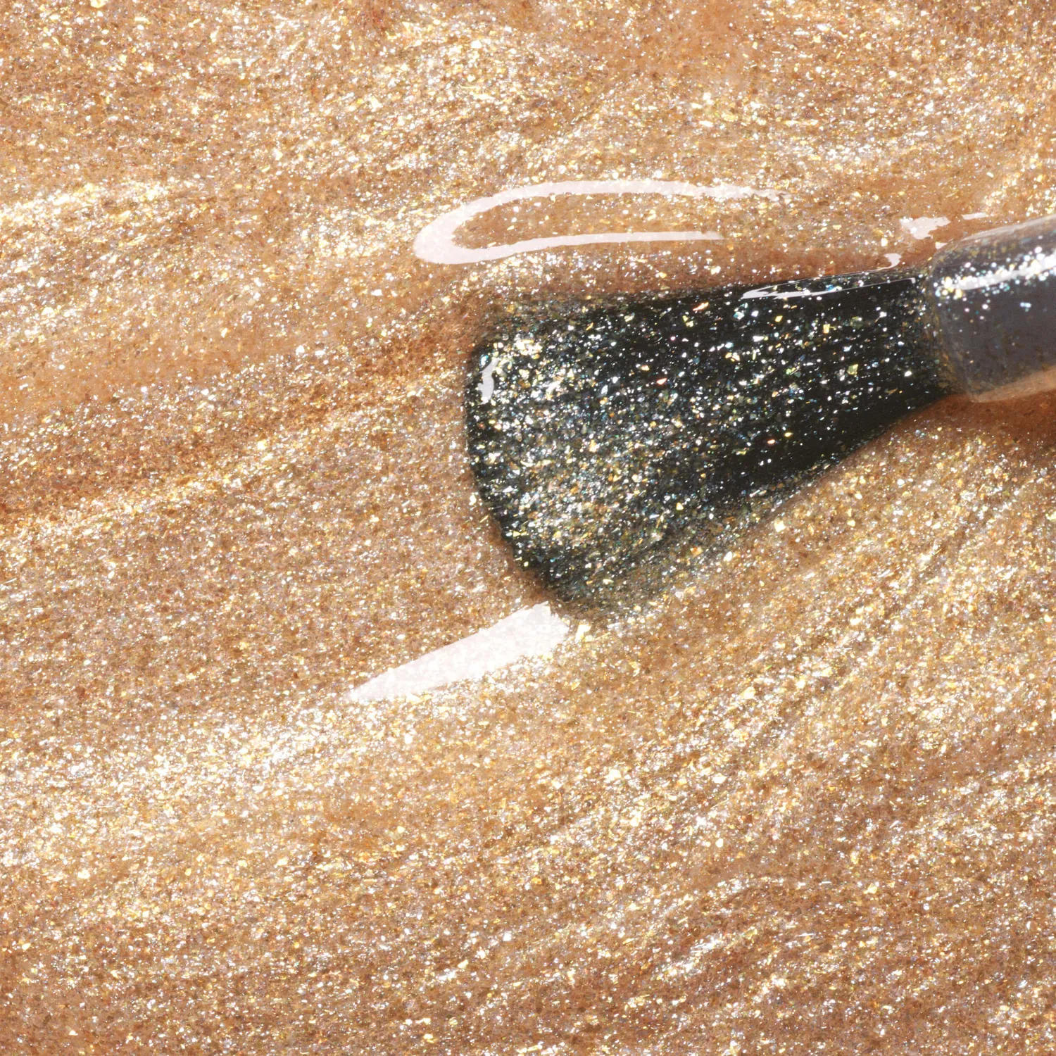 Manucurist Green Flash Gold gellakk glitter gull