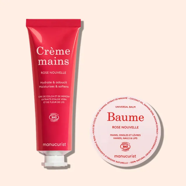 Manucurist New Rose Balm & Cream Duo håndpleiesett