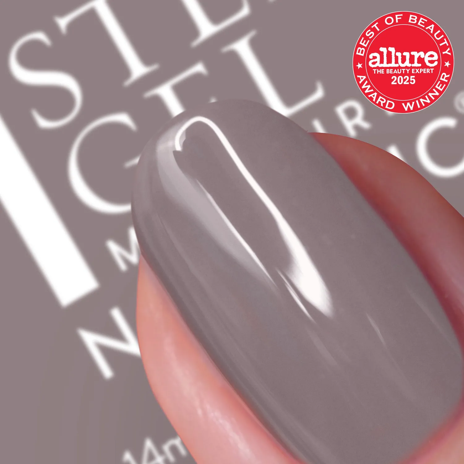 Nails Inc London It's Topless Megan 1-Step gel-neglelakk brun