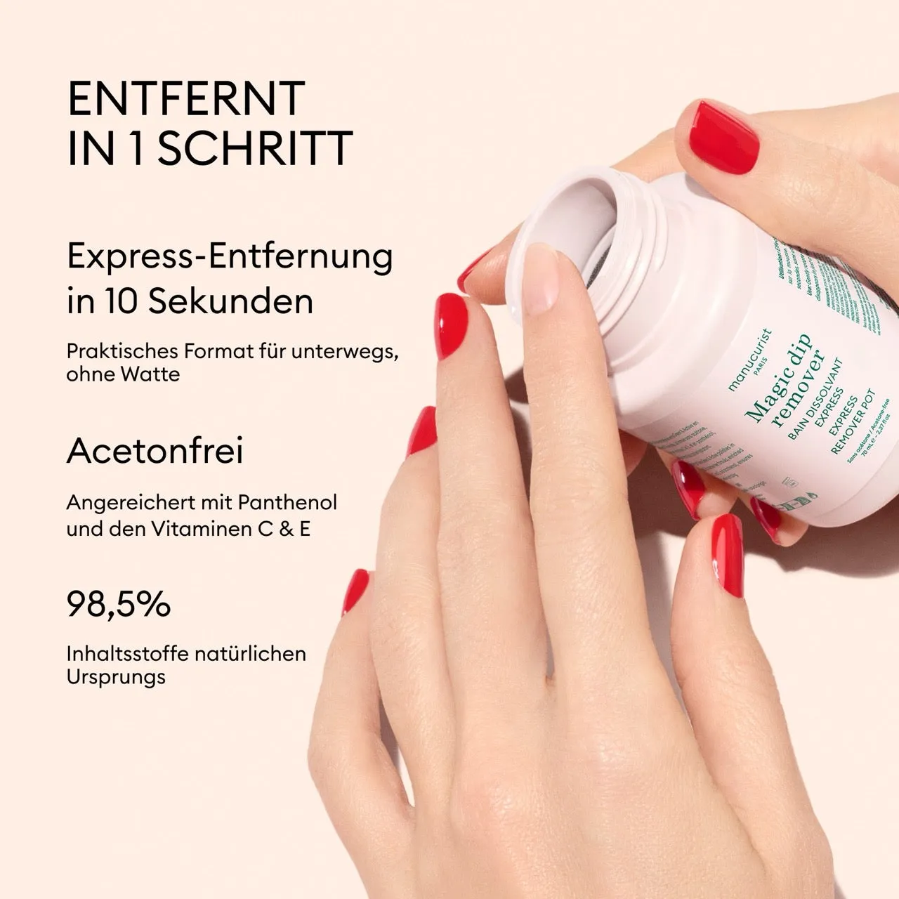 Manucurist Express neglelakkfjerner bad acetonfri