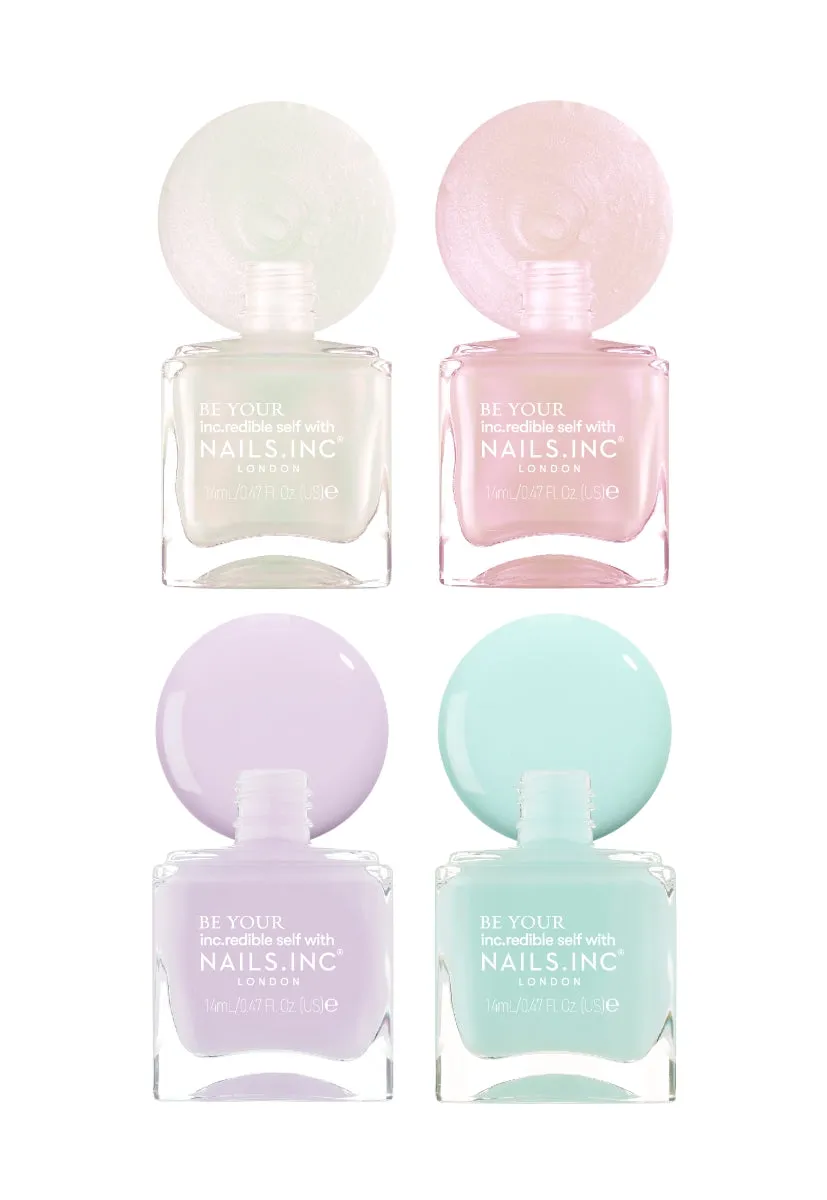 Nails Inc London The Glow Story neglelakksett 4 stk glans