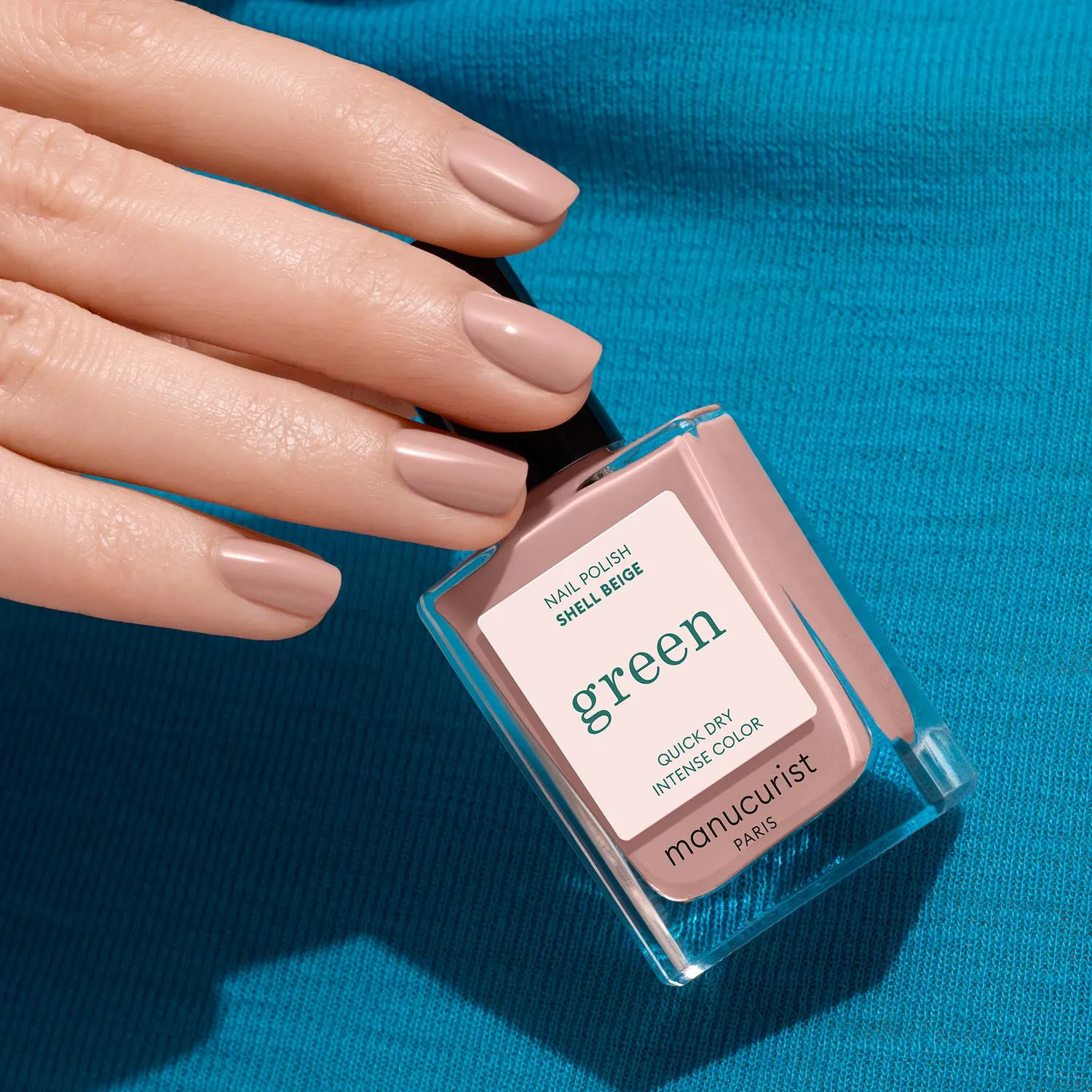 Manucurist Green neglelakk Shell Beige rosabeige