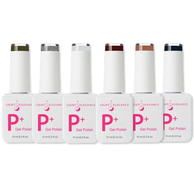 Light Elegance P+ Fall Bundle gellakk 6x10 ml høstfarger