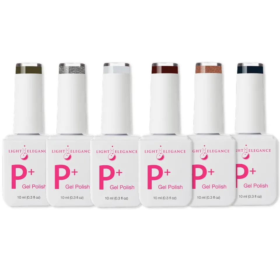 Light Elegance P+ Fall Bundle gellakk 6x10 ml høstfarger