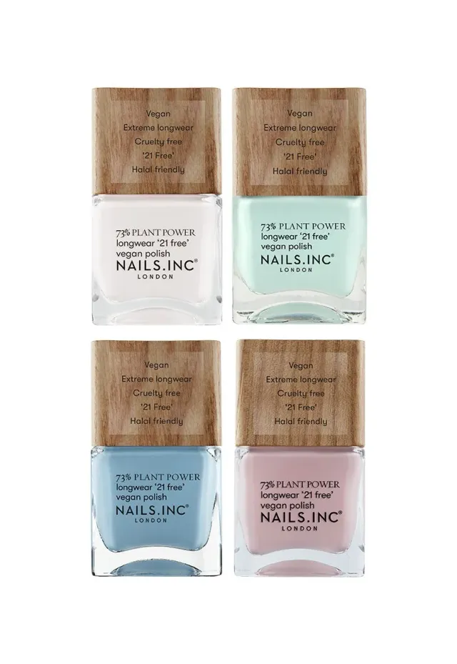 Nails Inc London Nail Neutrals neglelakksett 4-pakn nude