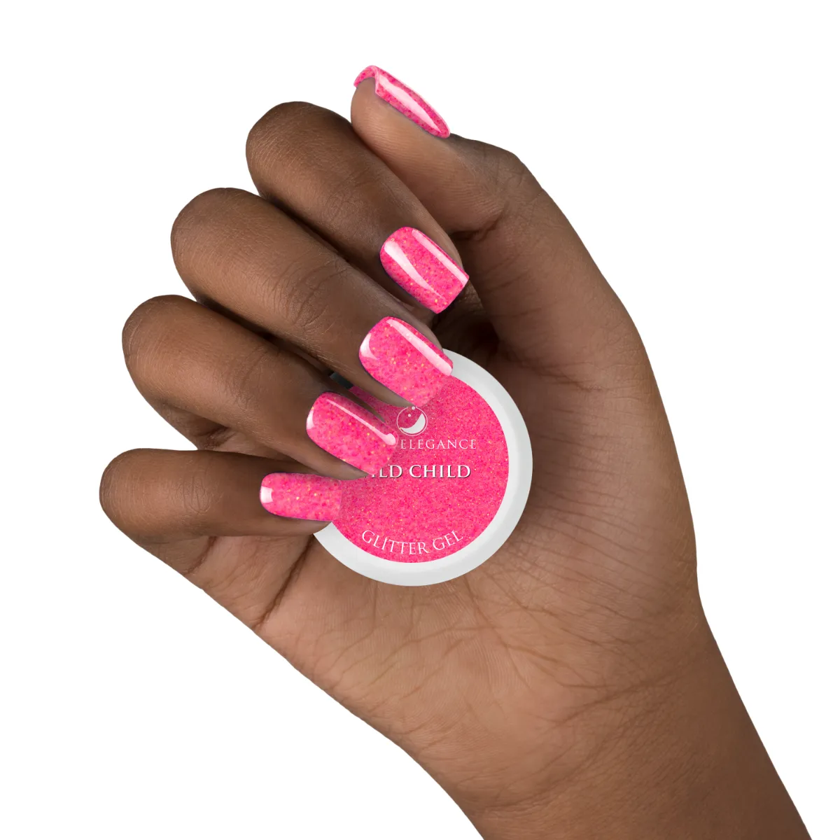 Light Elegance P+ Wild Child gel polish 10 ml rosa glitter
