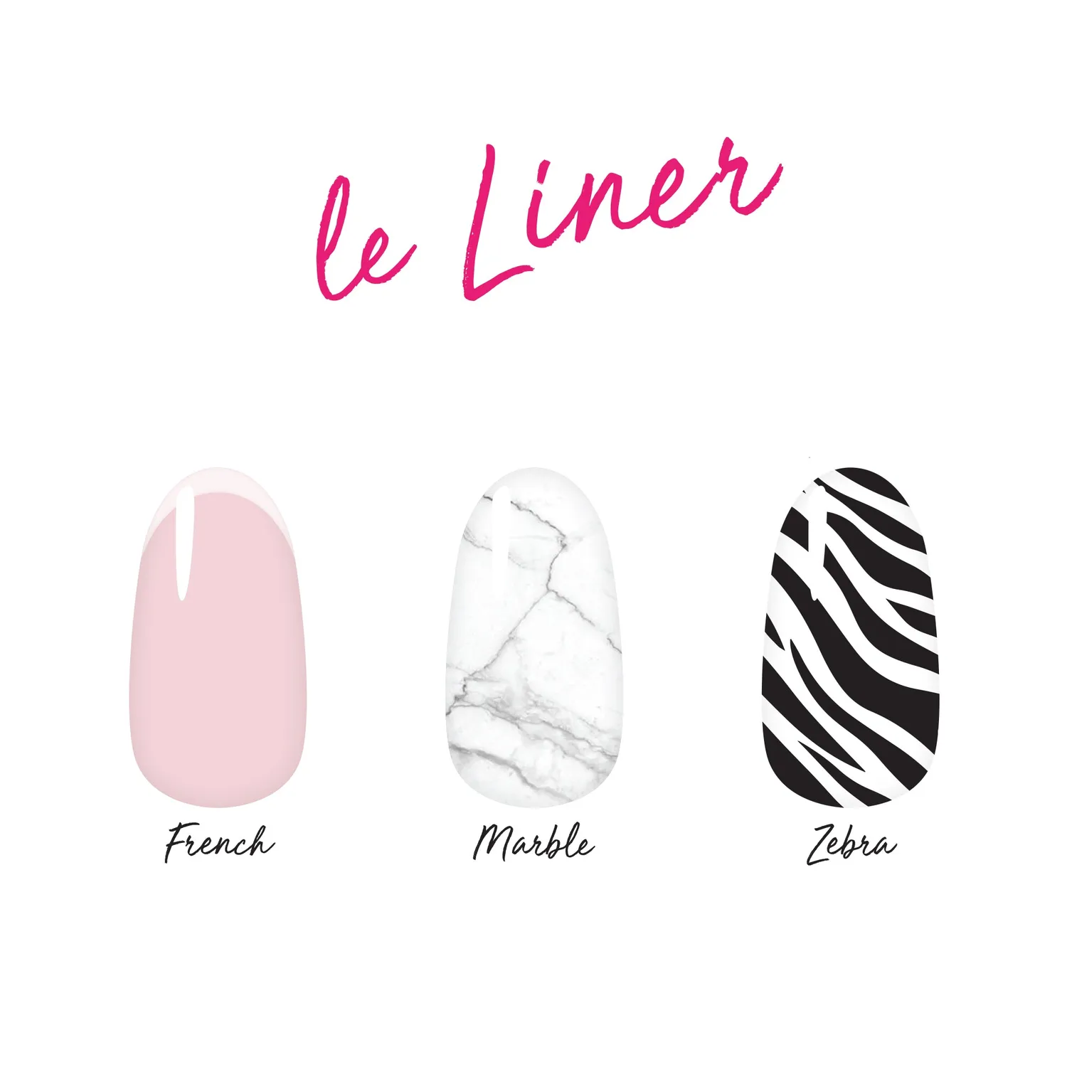 Le Mini Macaron Les Brushes nail art børster 3 stk