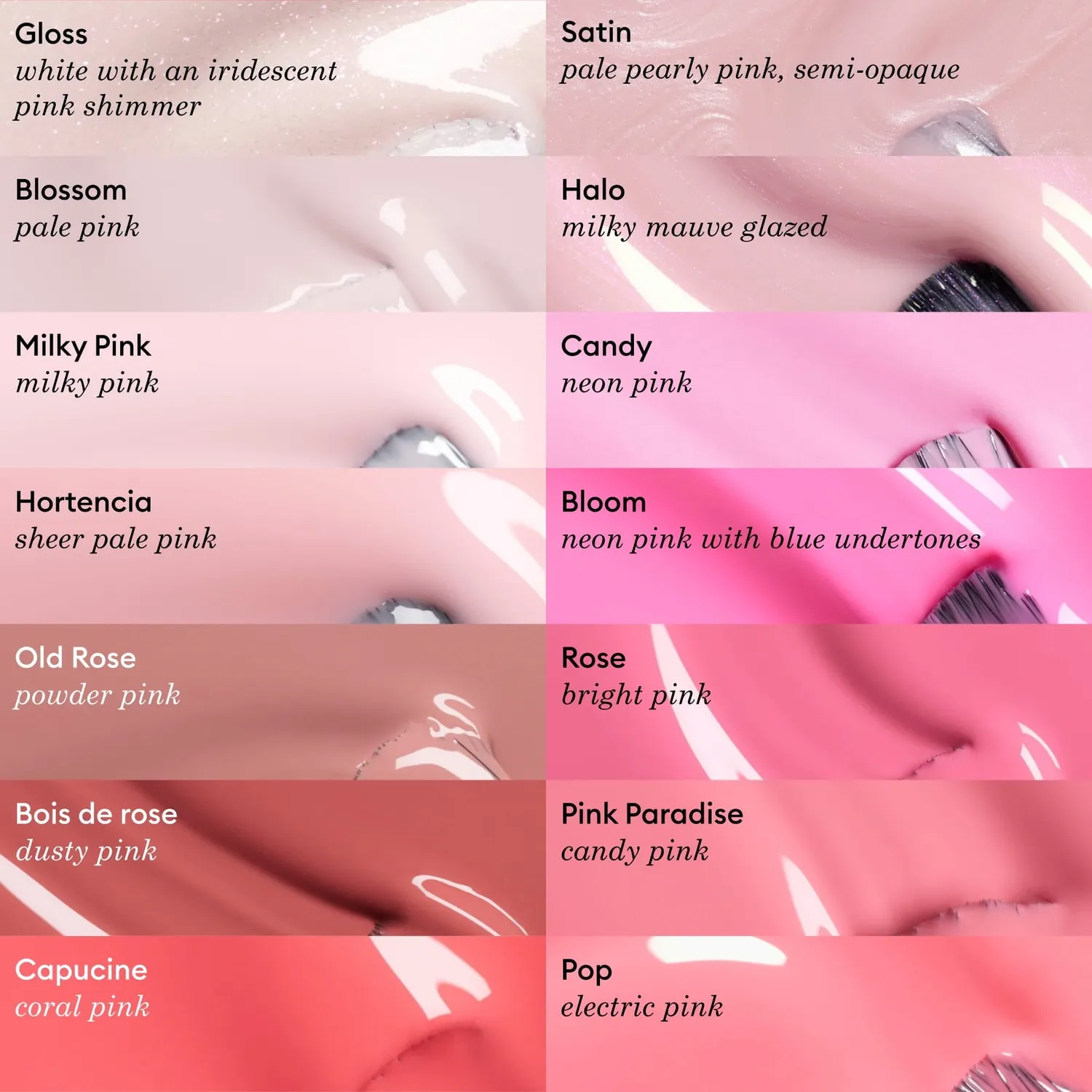 Manucurist Green Flash Milky Pink gel neglelakk rosa