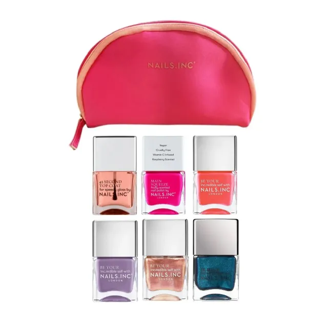 Nails Inc Squeeze The Day neglesett 6-pakning farge