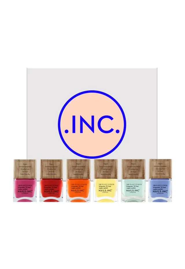 Nails Inc Follow The Rainbow neglelakksett 6-pakning creme
