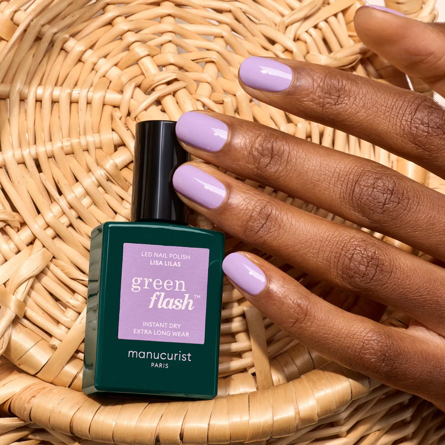 Manucurist Green Flash Lisa Lilas gel neglelakk syrin