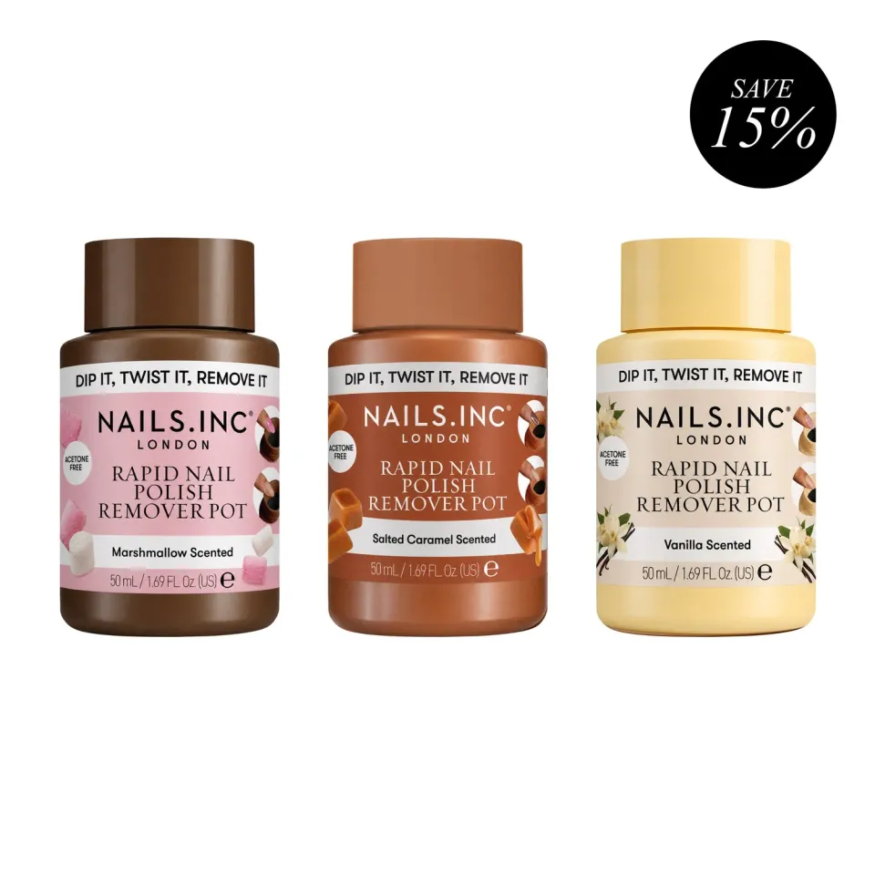 Nails Inc London Winter Scents neglelakkfjerner trio 3-pk