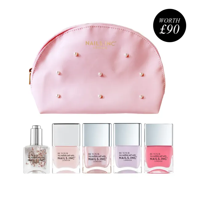 Nails Inc Pink is Aesthetic neglelakksett 5-pk rosa