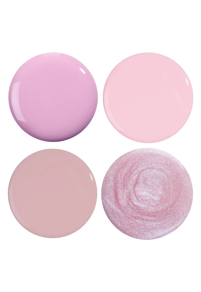 Nails Inc London Powdered Pink neglelakk 4-pk hurtigtørkende