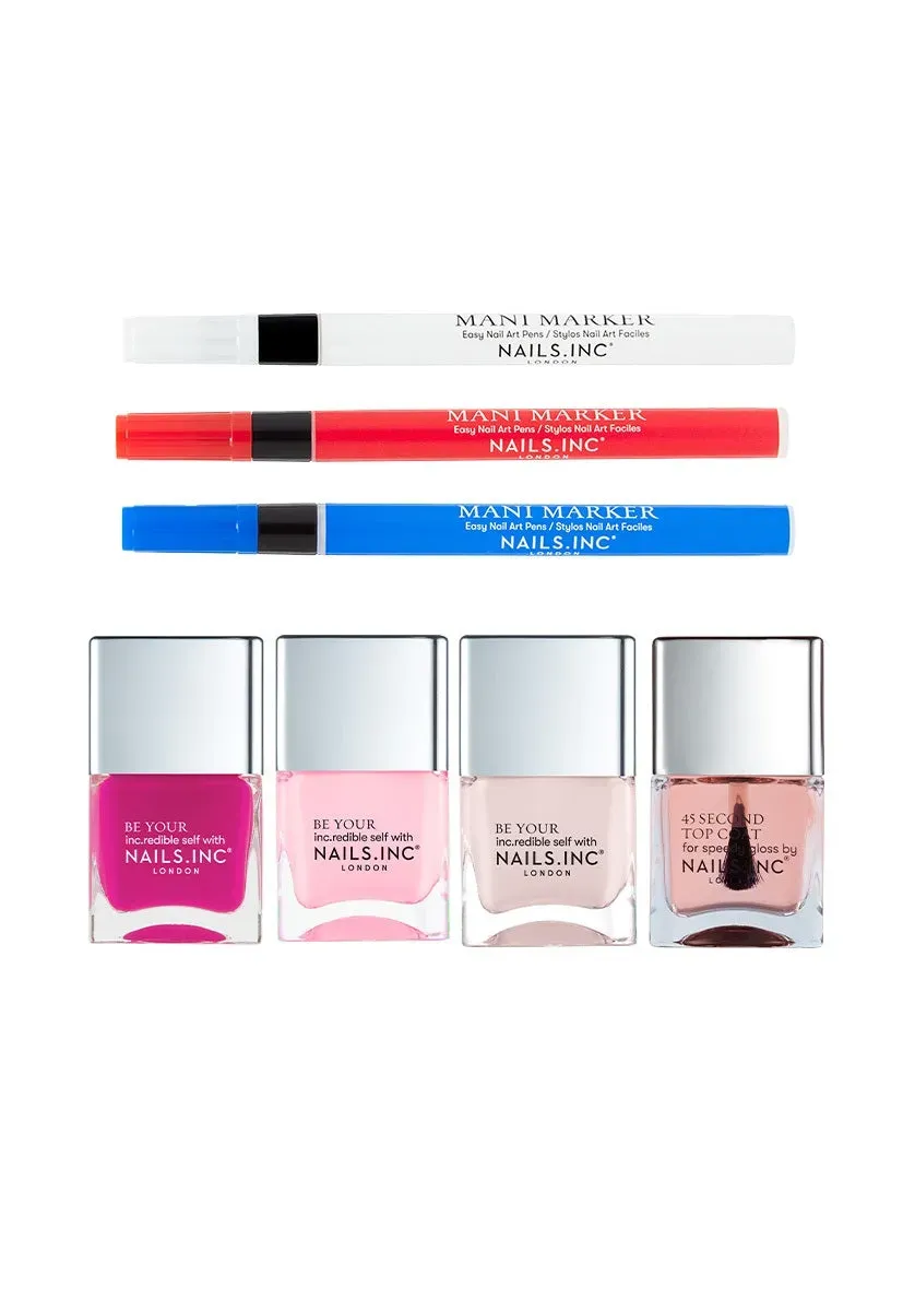 Nails Inc Life Is Art neglesett 7-pakning nail art