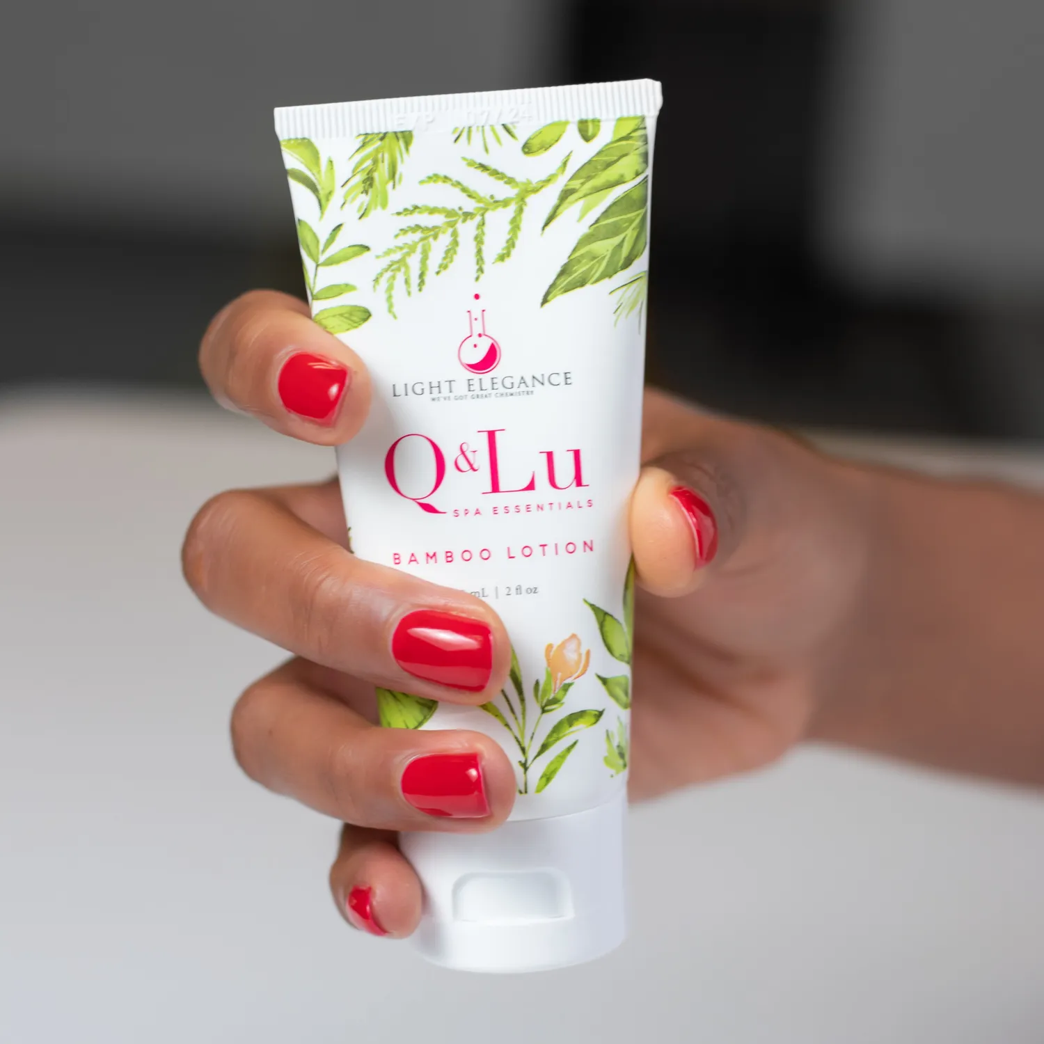 Light Elegance Q&Lu Bamboo håndkrem lotion shea