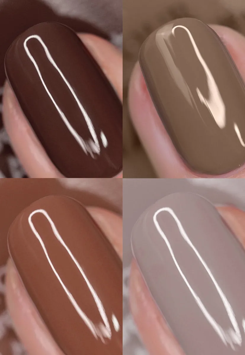Nails Inc London Keep It Tonal Ombre neglelakksett 4 brune
