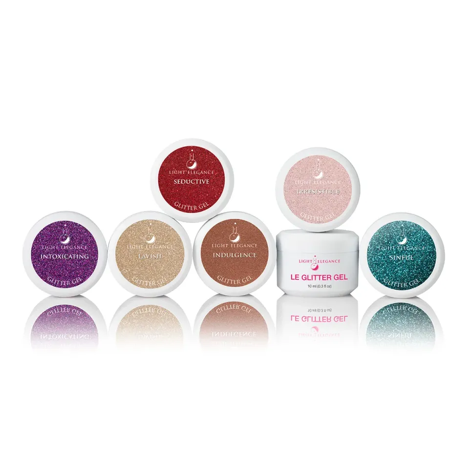 Light Elegance Dare to Indulge glittergel 6 x 10 ml pakke