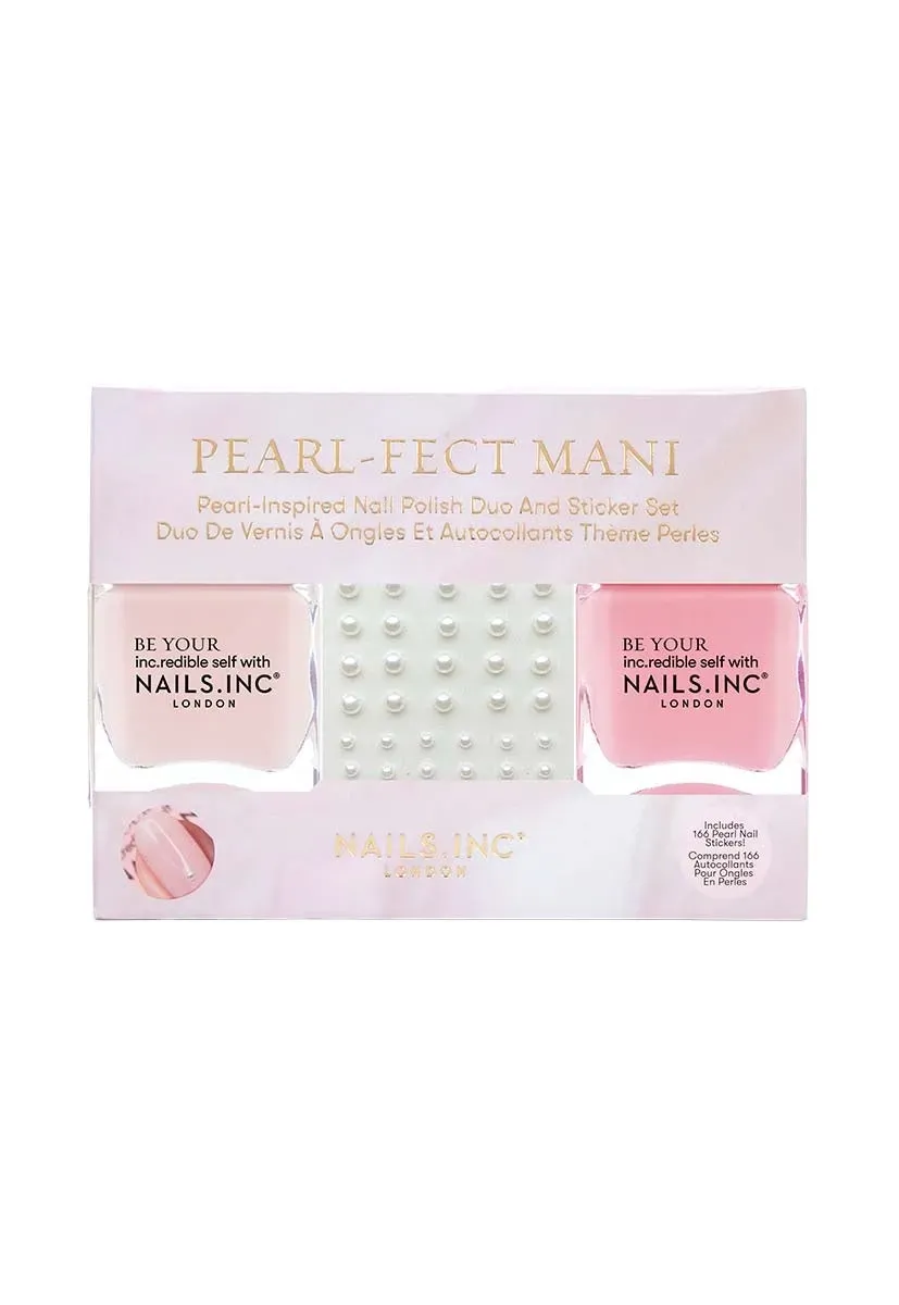 Nails Inc Pearl-Fect Mani neglelakk stickersett nude