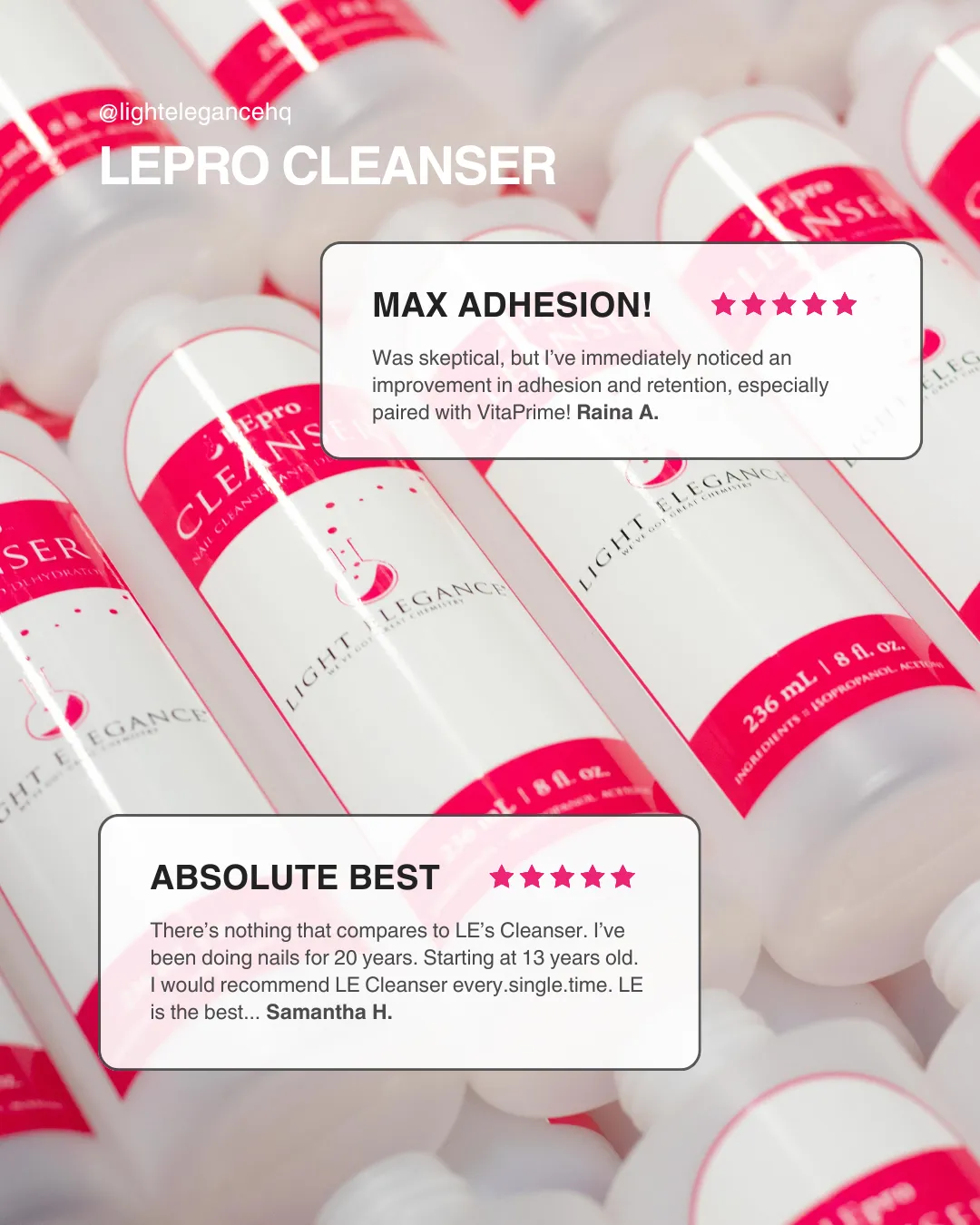 Light Elegance LEpro Cleanser neglerens 1 oz parfymefri