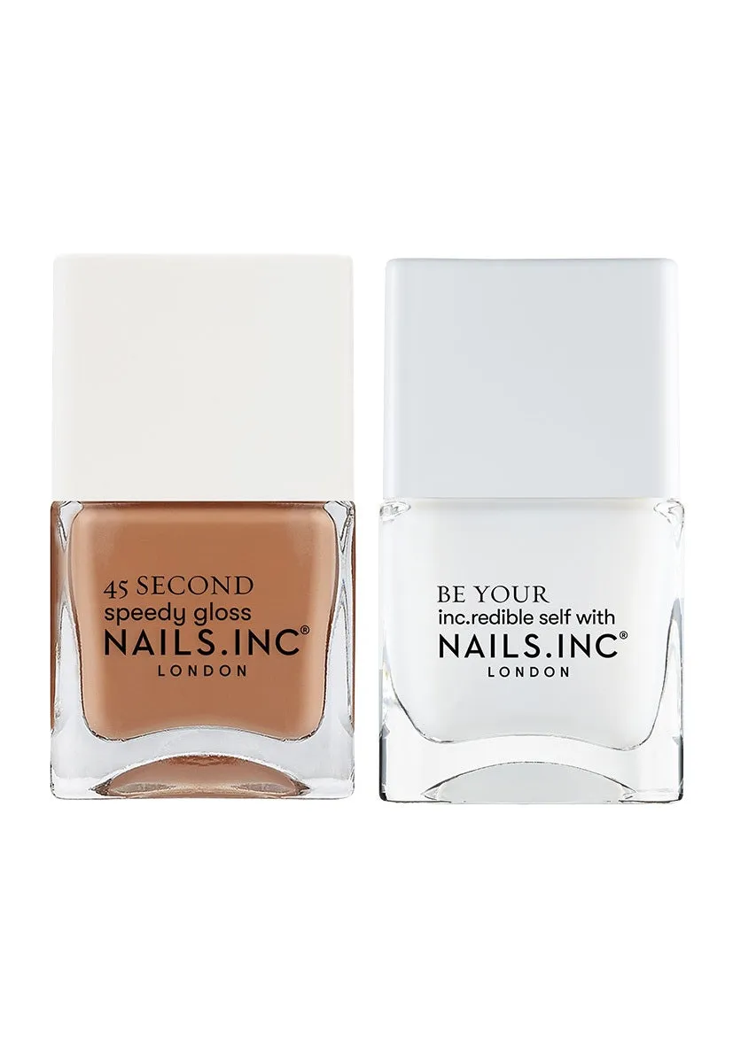 Nails Inc On The Prowl neglelakkduo 2-pakning brun
