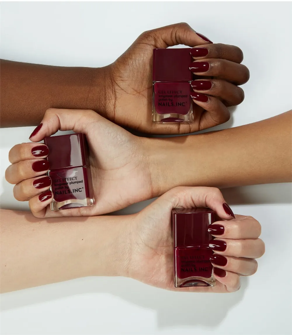 Nails Inc Kensington High Street neglelakk gel-effekt rød