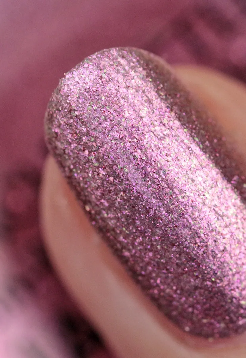 Nails Inc Beach Bottled Major Player neglelakk rosa shimmer