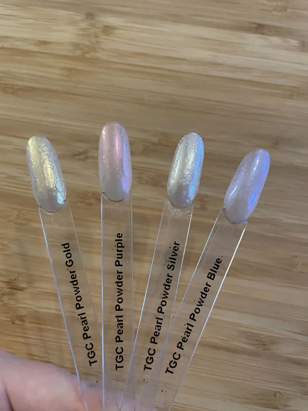 The Gel Collection Pearl Powder neglepulver 4 stk perlemor