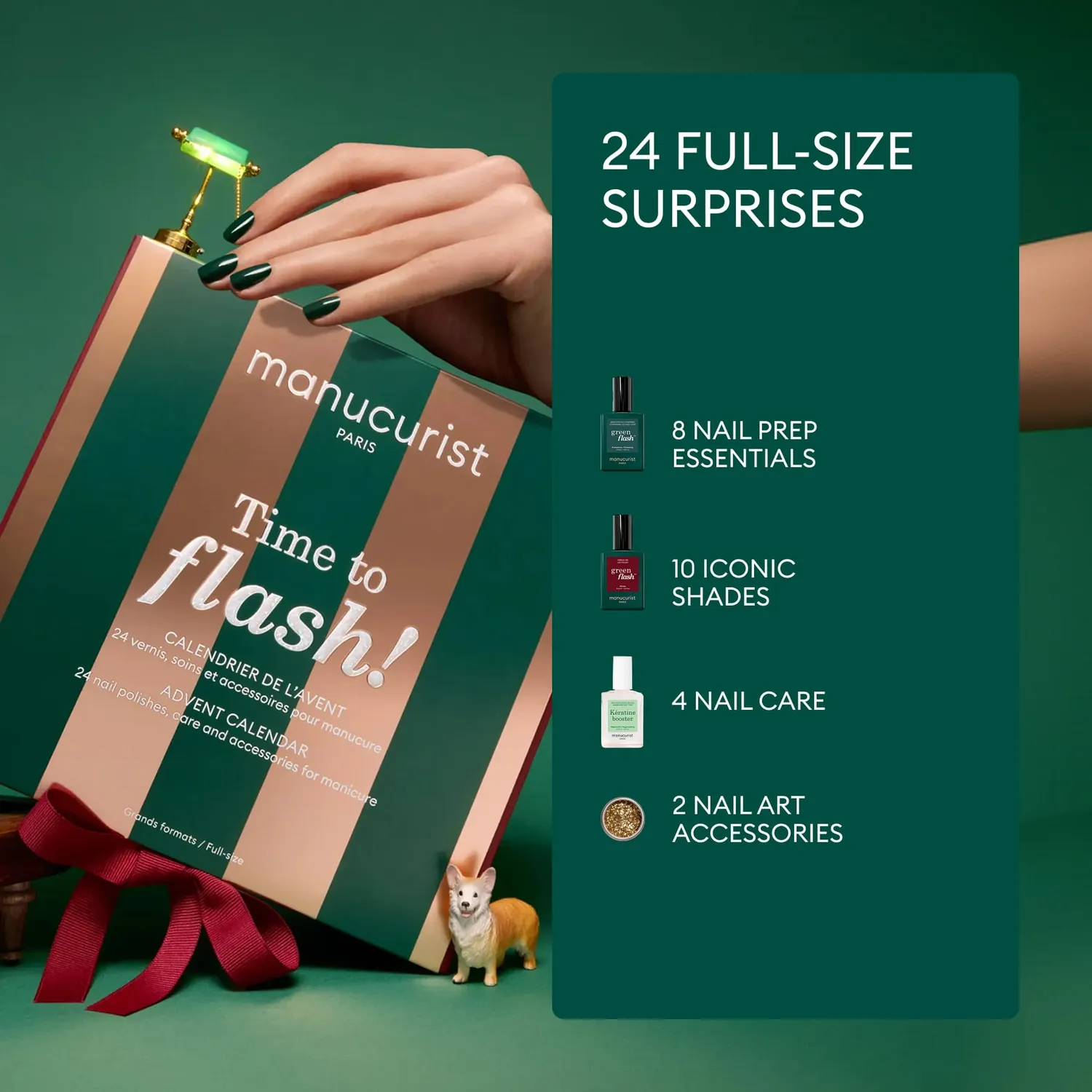 Manucurist Time to Flash julekalender Green Flash 24 luker