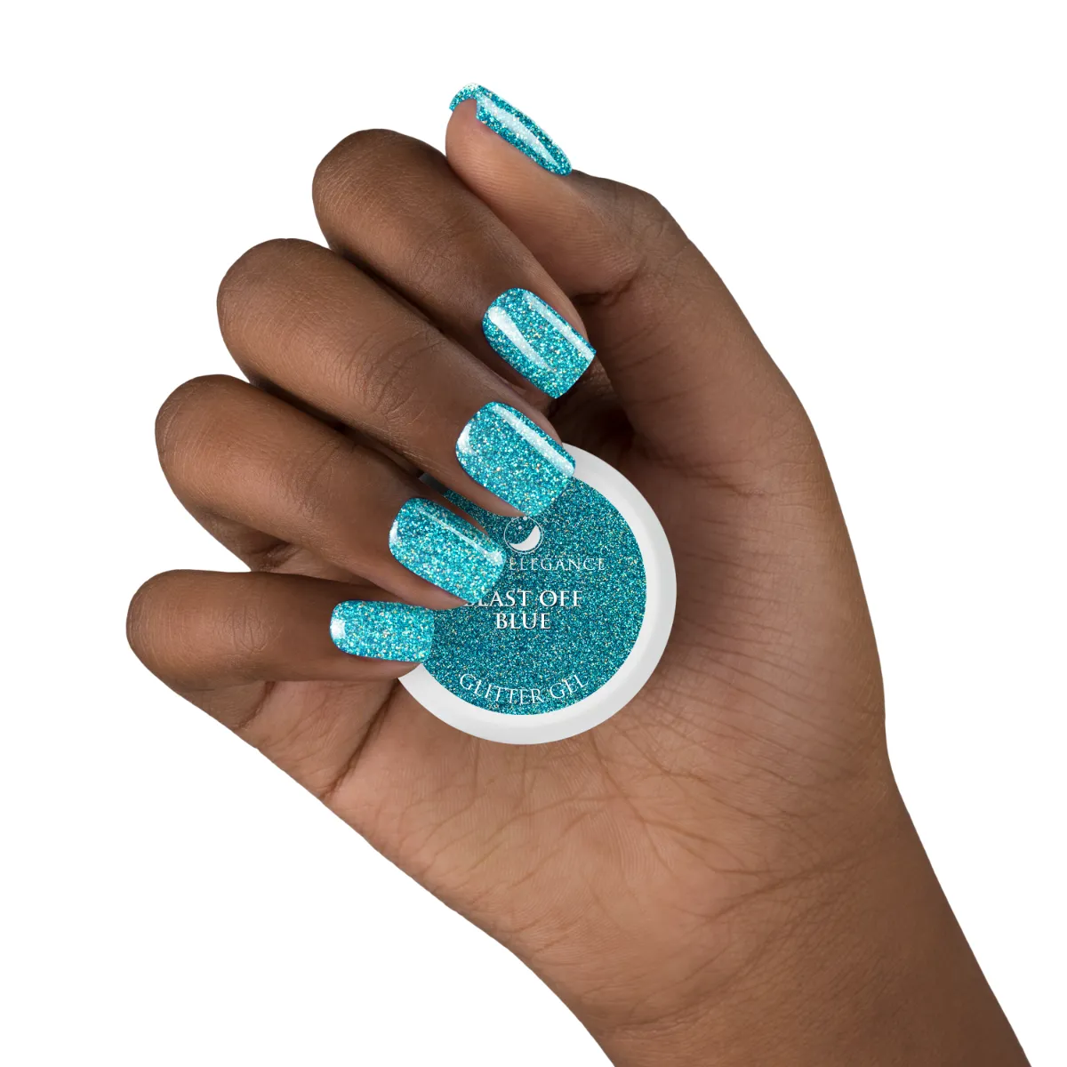 Light Elegance Blast Off Blue glittergel 10 ml blå