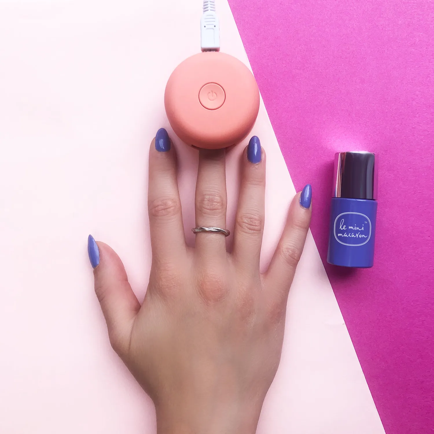 Le Mini Macaron Blueberry Cheesecake gellakk 8,5 ml blålilla