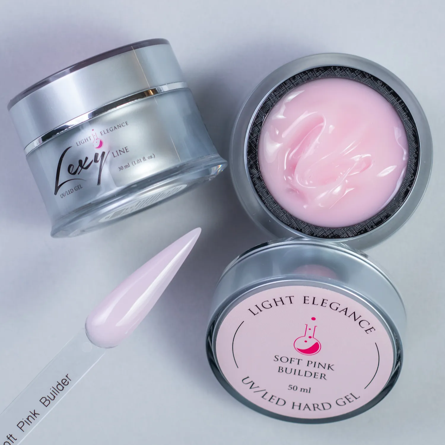 Light Elegance Soft Pink Builder Lexy Line gel 30 ml rosa