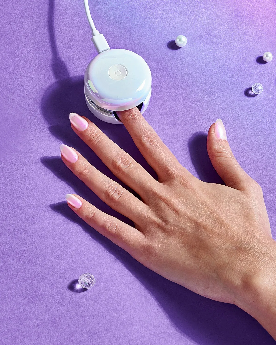 Le Mini Macaron Pearlescence gellakksett 8,5 ml med LED-lampe