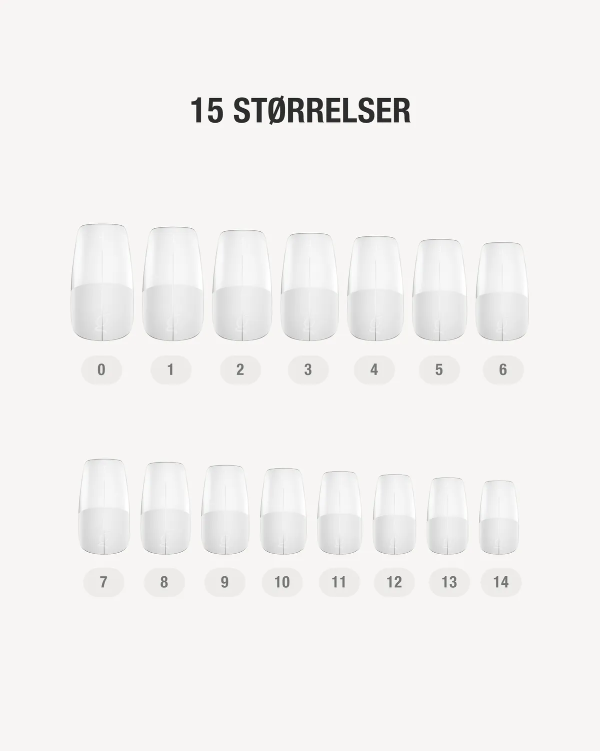 The Gel Collection Gel Tips Coffin Short negletipper 360 stk