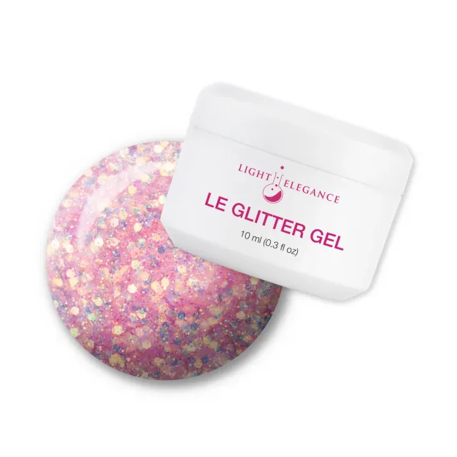 Light Elegance Grace Kelly glittergel 10 ml rosa opalglitter