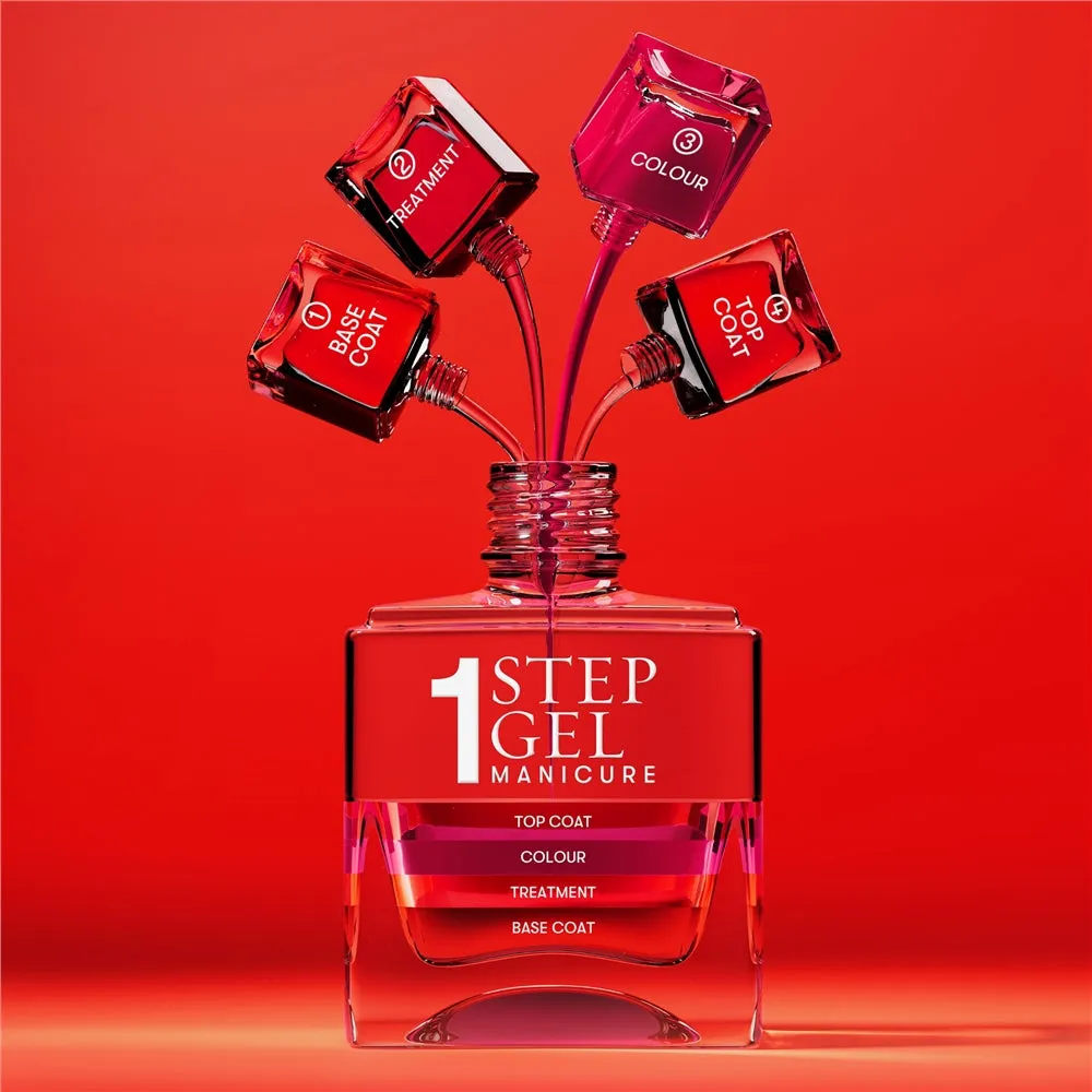 Nails Inc It’s Topless Lily 1-step gel neglelakk rosa