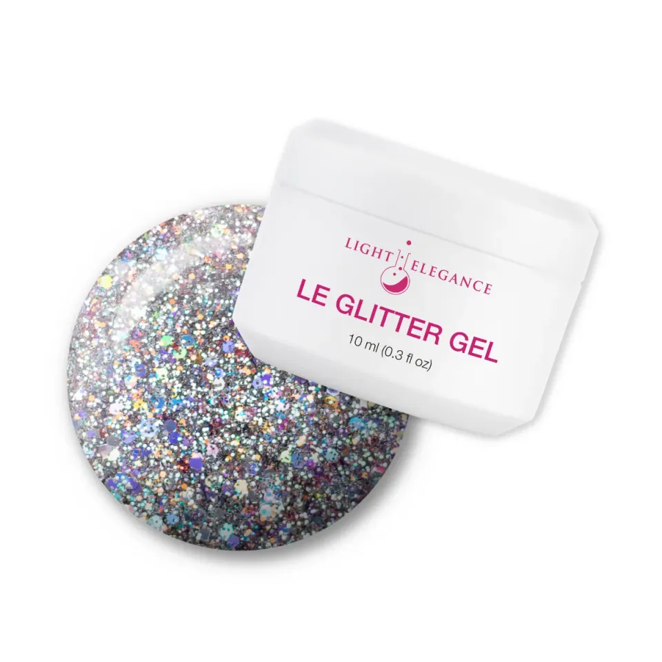 Light Elegance The Elvis Pelvis glittergel 10 ml platina