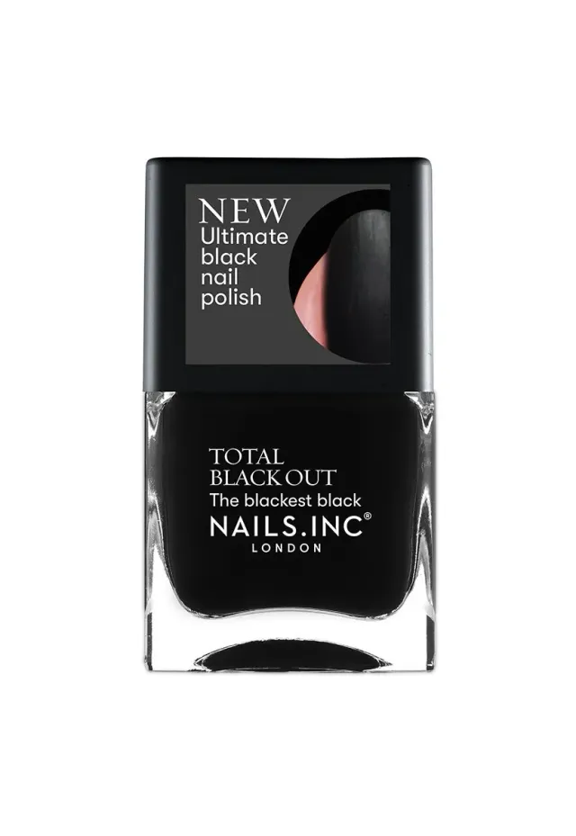 Nails Inc Total Blackout neglelakk svart matt